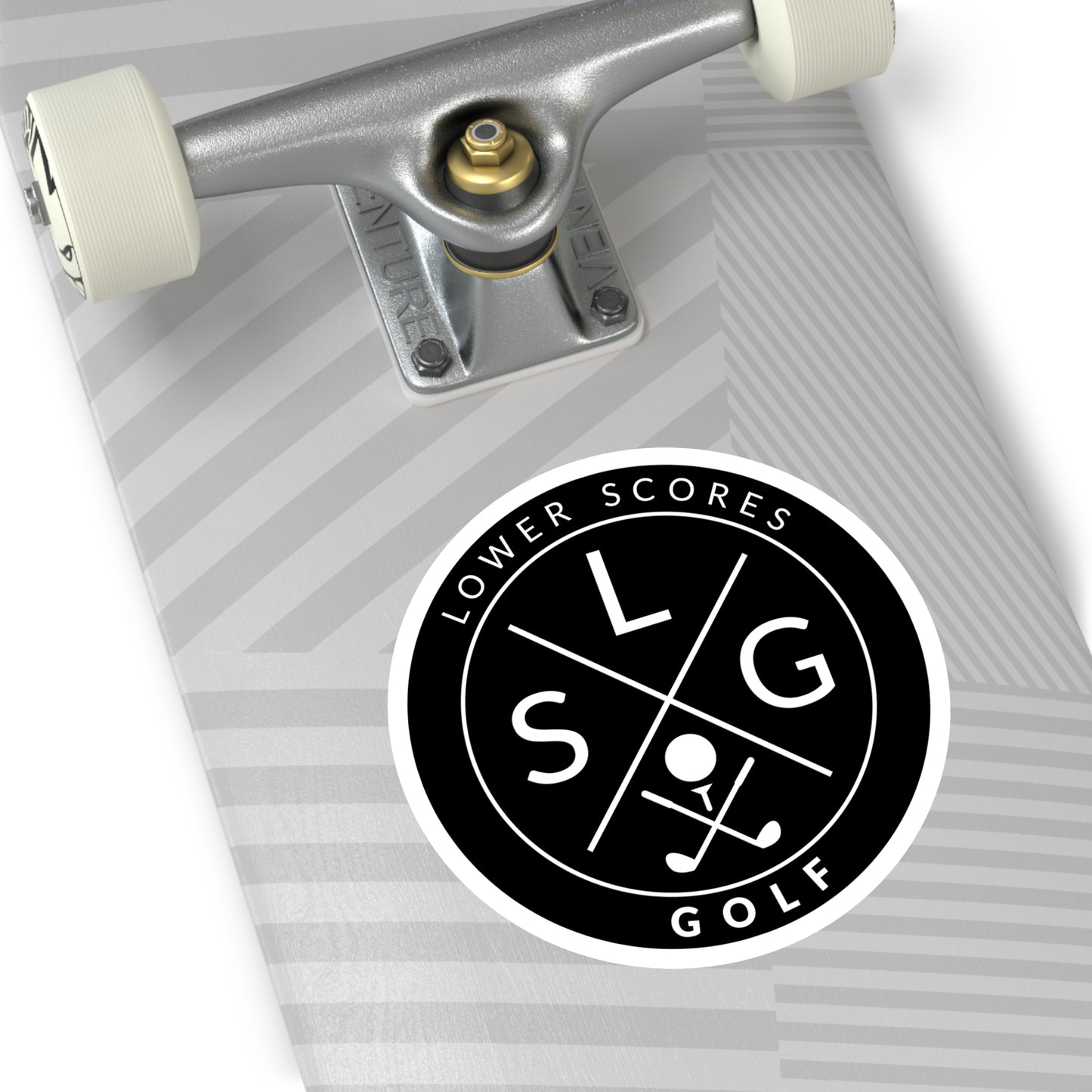 Lower Scores Golf Round Stickers