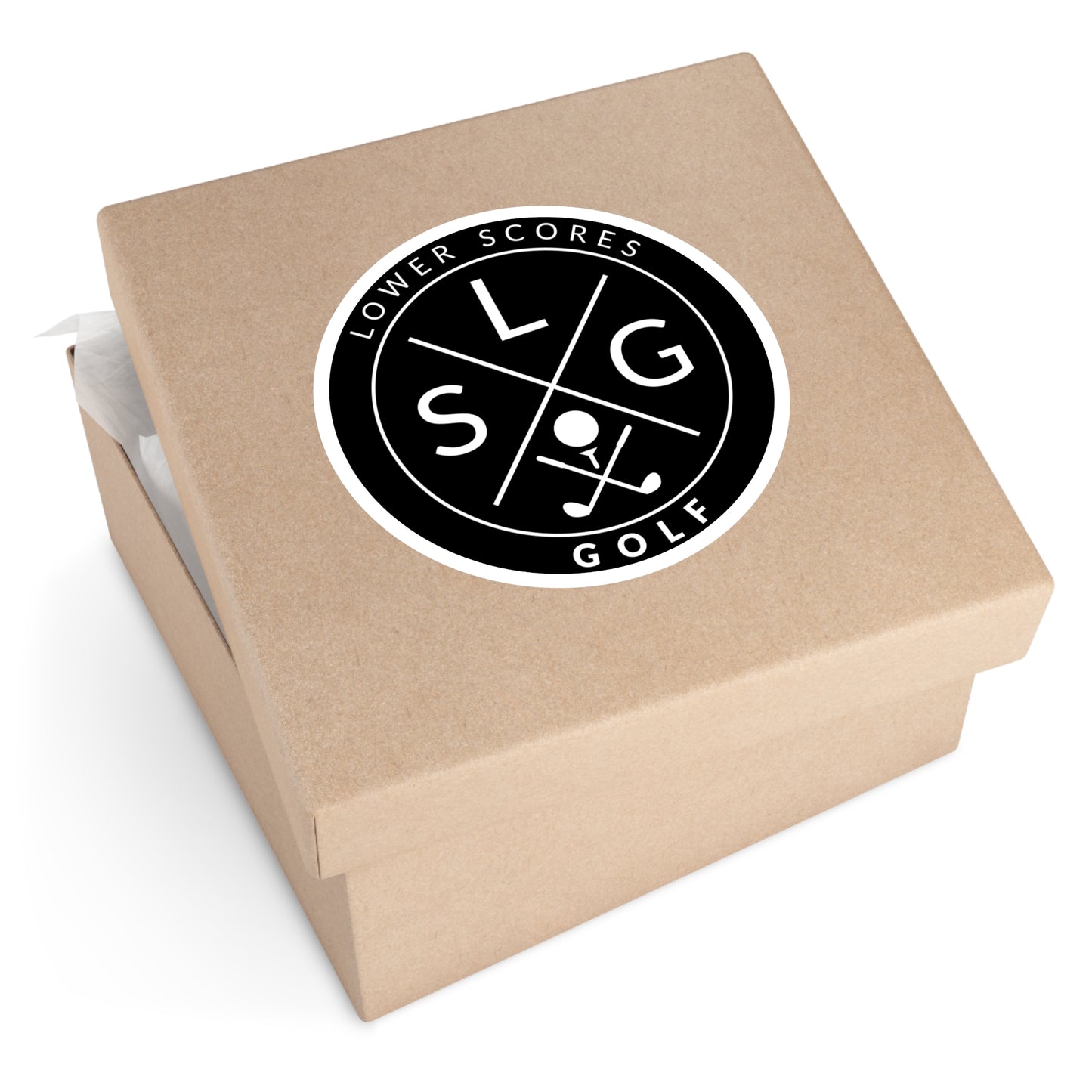 Lower Scores Golf Round Stickers