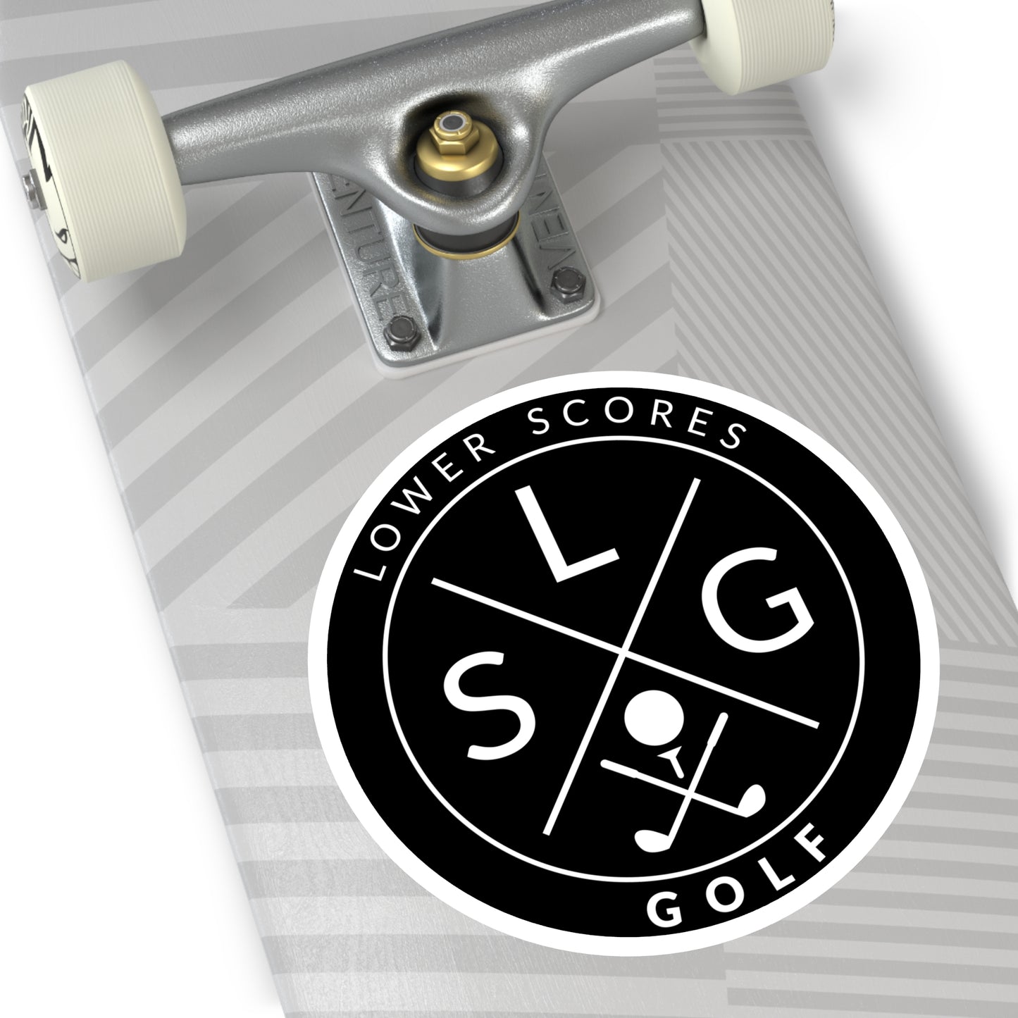 Lower Scores Golf Round Stickers