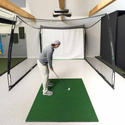 10’ x 8’ x 10’ Golf Cage – Indoor & Outdoor Practice Net | Lower Scores Golf