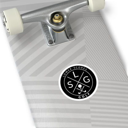 Lower Scores Golf Round Stickers