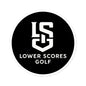 Lower Scores Golf Round Stickers