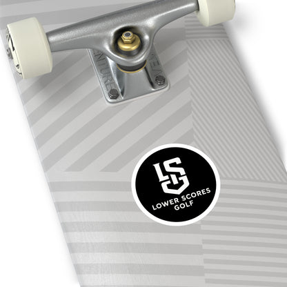 Lower Scores Golf Round Stickers