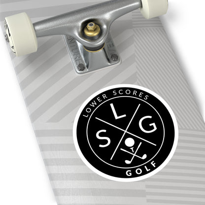 Lower Scores Golf Round Stickers