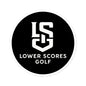 Lower Scores Golf Round Stickers