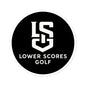 Lower Scores Golf Round Stickers