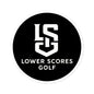 Lower Scores Golf Round Stickers