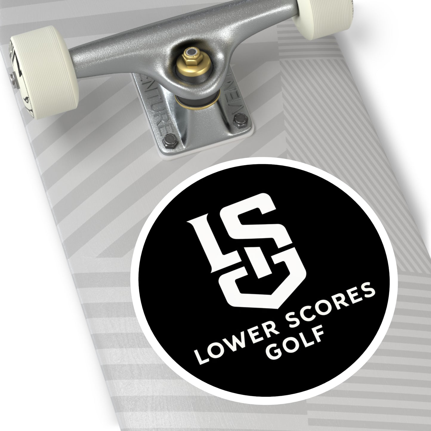 Lower Scores Golf Round Stickers