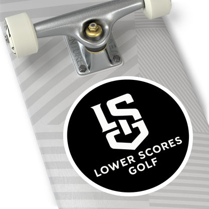 Lower Scores Golf Round Stickers