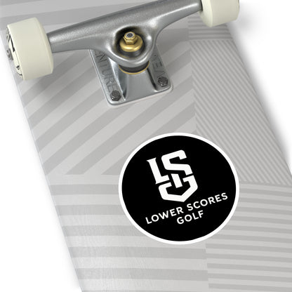 Lower Scores Golf Round Stickers