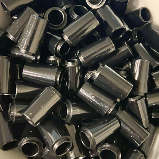 1" Wood Ferrules - Collared Solid Black