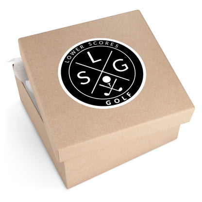 Lower Scores Golf Round Stickers