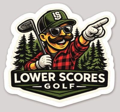 Lower Scores Golf “Northwoods Ranger” Die-Cut Sticker