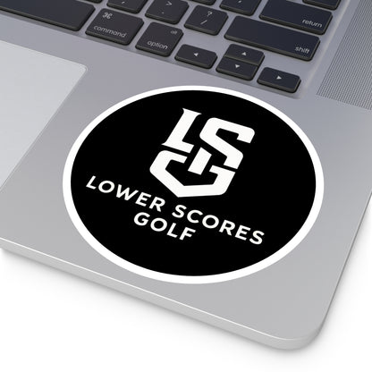 Lower Scores Golf Round Stickers