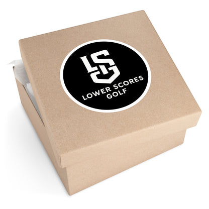 Lower Scores Golf Round Stickers