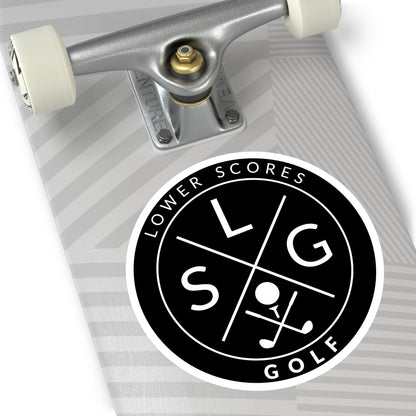Lower Scores Golf Round Stickers