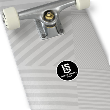 Lower Scores Golf Round Stickers