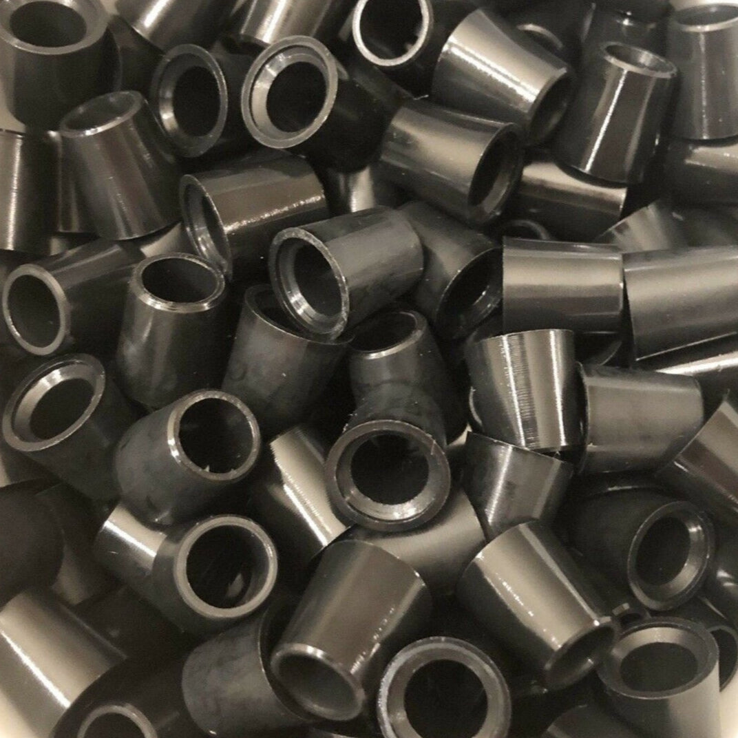1/2" Wood Ferrules - Solid Black