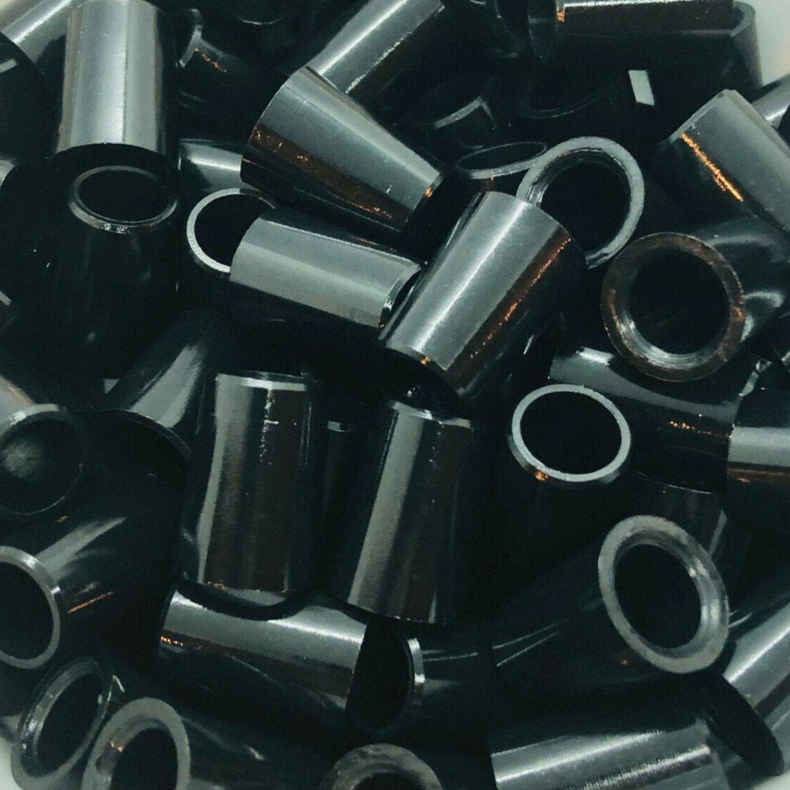 Iron Ferrules - Solid Black -  0.75"