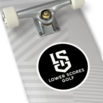 Lower Scores Golf Round Stickers