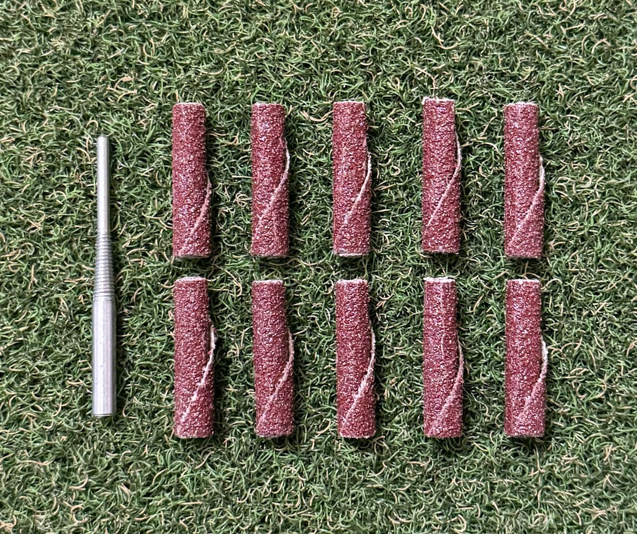 Golf Club Hosel Abrading Sanding Sleeves + Mandrill