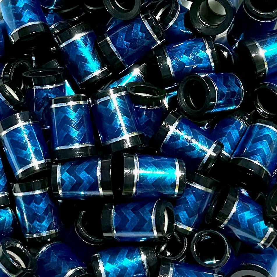 Premium Quality Iron Ferrules Carbon Weave Design .355 I.D. - Choose Color