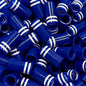 Premium Quality Iron Ferrules Blue w/ Double White Rings 1”