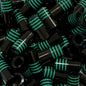 Premium Quality Iron Ferrules Black w/ Quad Green Rings 1”