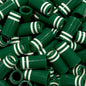Premium Quality Iron Ferrules Green w/ Double White Rings 1”