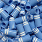 Premium Quality Iron Ferrules Baby Blue w/ Double White Rings 1”