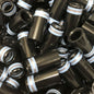 Premium Quality Iron Ferrules Black w/ Baby Blue & Silver Rings 1”