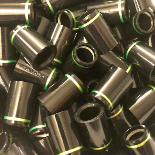 Iron Ferrules - Black w/ Green Ring - 0.75"