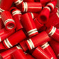 Premium Quality Iron Ferrules Red w/ White & Silver Rings 1”