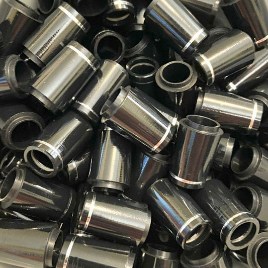 Premium Quality Collared Iron Ferrules with Silver Ring 0.75"