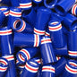 Premium Quality Iron Ferrules Blue w/ White & Red Rings 1”